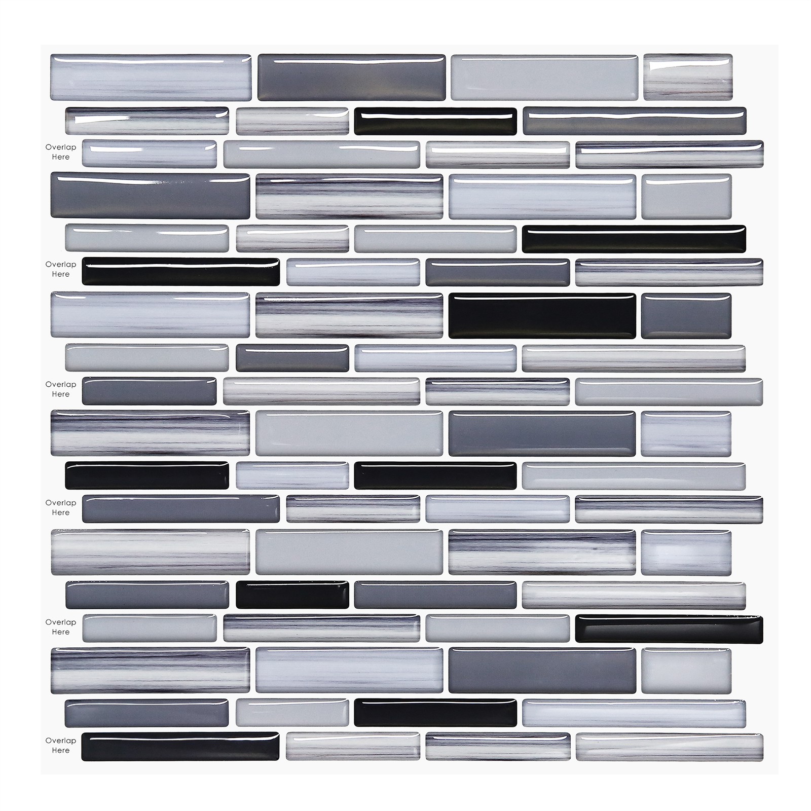 Peel and stick wall tiles